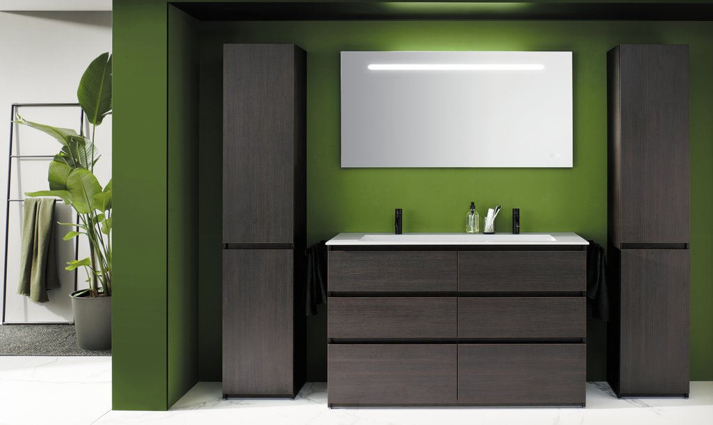 Waschtisch-Wand-Ensemble Lin20 von burgbad Waschtisch-Wand-Ensemble Lin20 von burgbad