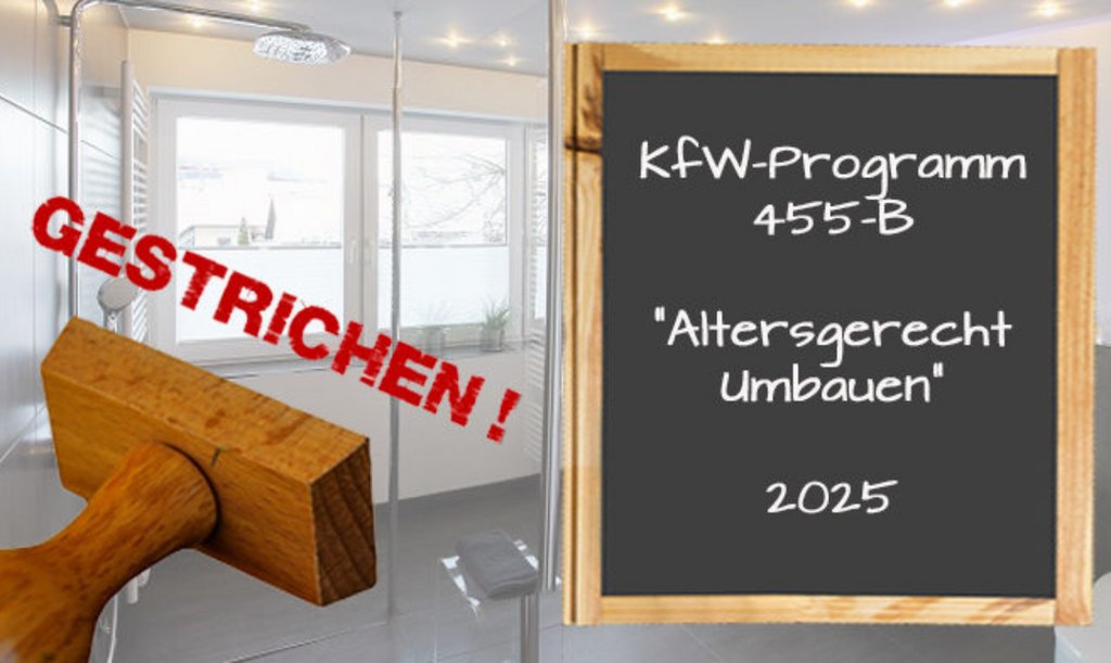 Das KfW-Zuschussprogramms 455-B ist im Haushaltsentwurf der Bundesregierung für 2025 nicht mehr vorgesehen.