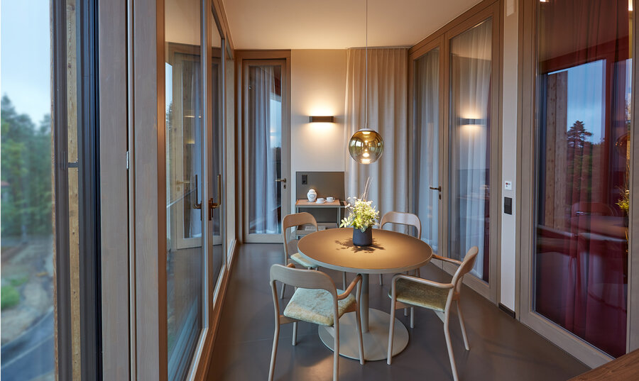 Patientenzimmer in der Waldklinik Eisenberg Patientenzimmer in der Waldklinik Eisenberg