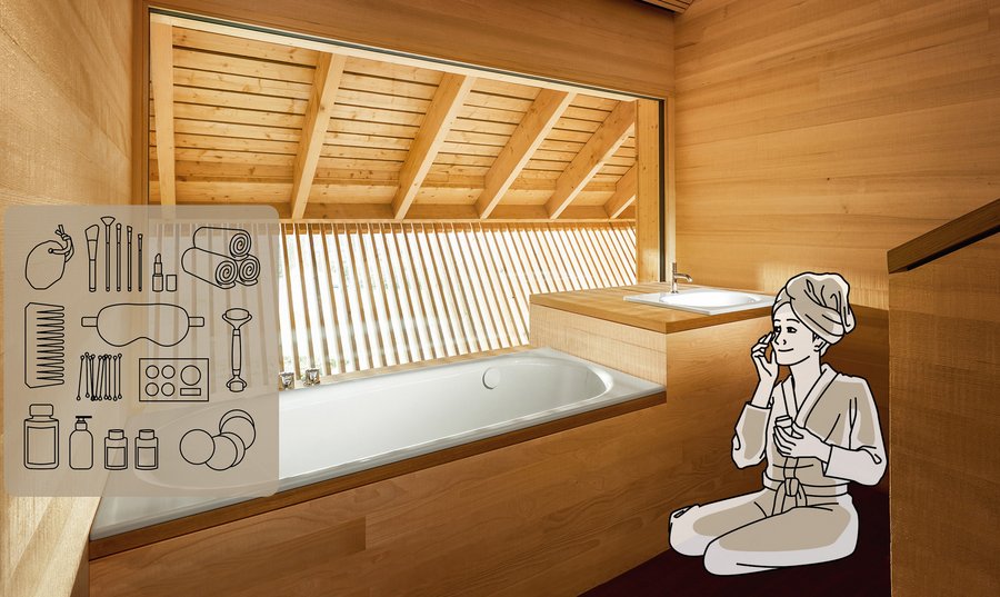 Die Badewanne im Beautybad