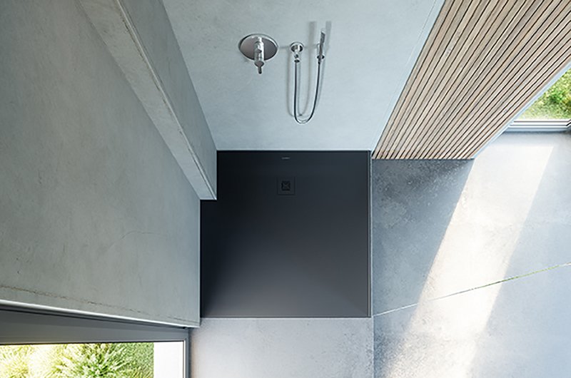 Recyclingfähige Duschwanne Sustano von Duravit aus DuraSolid Nature