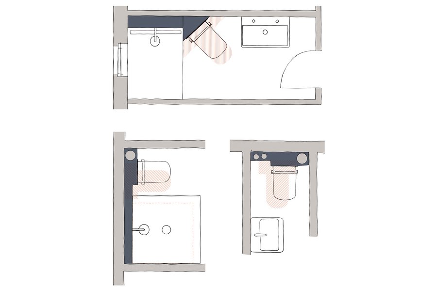 Möglichkeiten mit dem WC-Modul TECE­pro­fil Com­pact 320