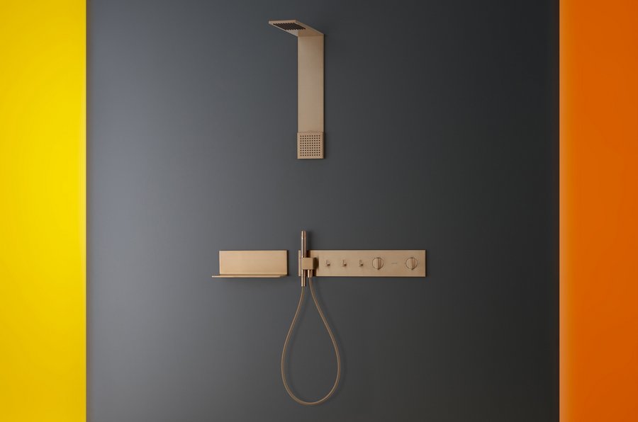 Flache Oberfläche, ultraschlankes Profil: die Axor Shower Composition