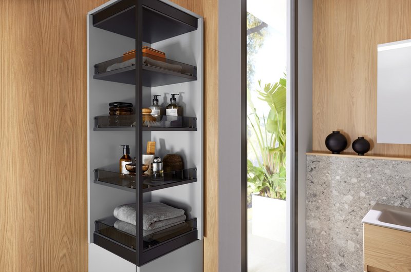 Der MagicTwist von burgbad als offenes Regal