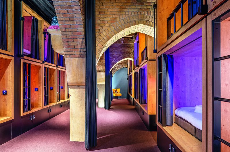Schlafkojen im BUNK Hotel Utrecht