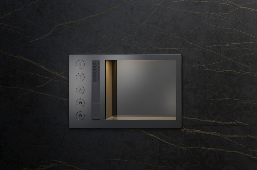 Incava von Axor mit schwarzem Glas