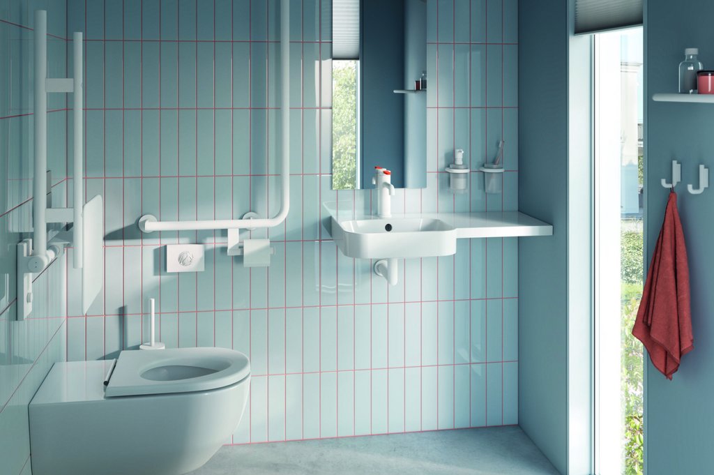 Armatur und Waschtisch von HEWI in der Gestaltung des Universal Designs