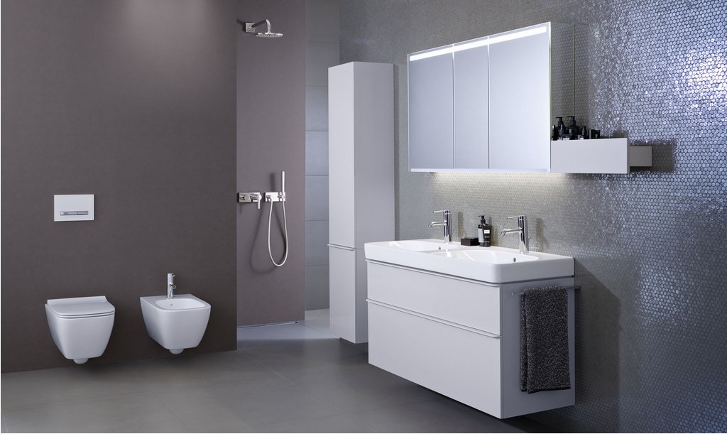 Abgestimmt auf die Funktionen erhalten Sanitärprodukte ein ästhetisch passendes Erscheinungsbild. Das Design des Produkts wird keineswegs vernachlässigt.