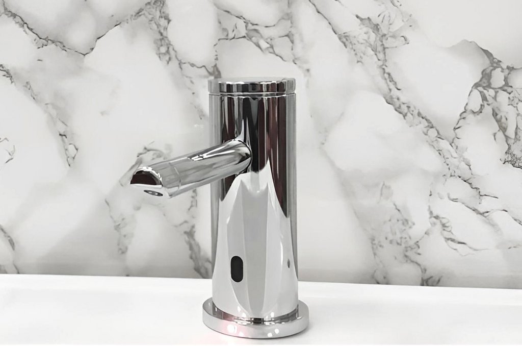 Berührungslose Seifenspender Topfill von Benkiser in Chrom poliert