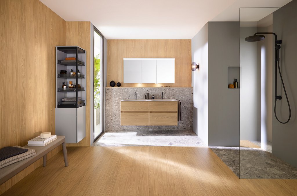 Der MagicTwist von burgbad als offenes Regal