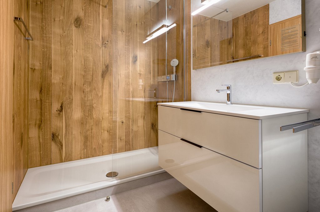 Badezimmer im Feldberger Hof