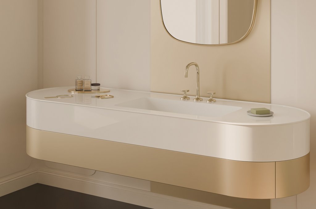 Waschtischarmatur Coya von Dornbracht in Champagne