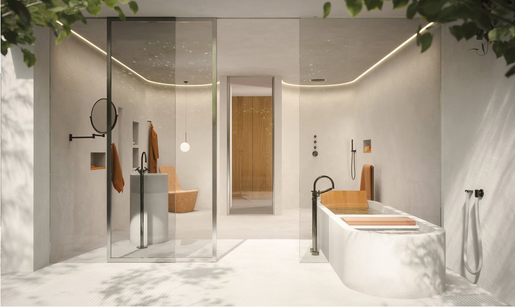 Badgestaltung inspiriert von der Armatur Tara von Dornbracht Badgestaltung inspiriert von der Armatur Tara von Dornbracht