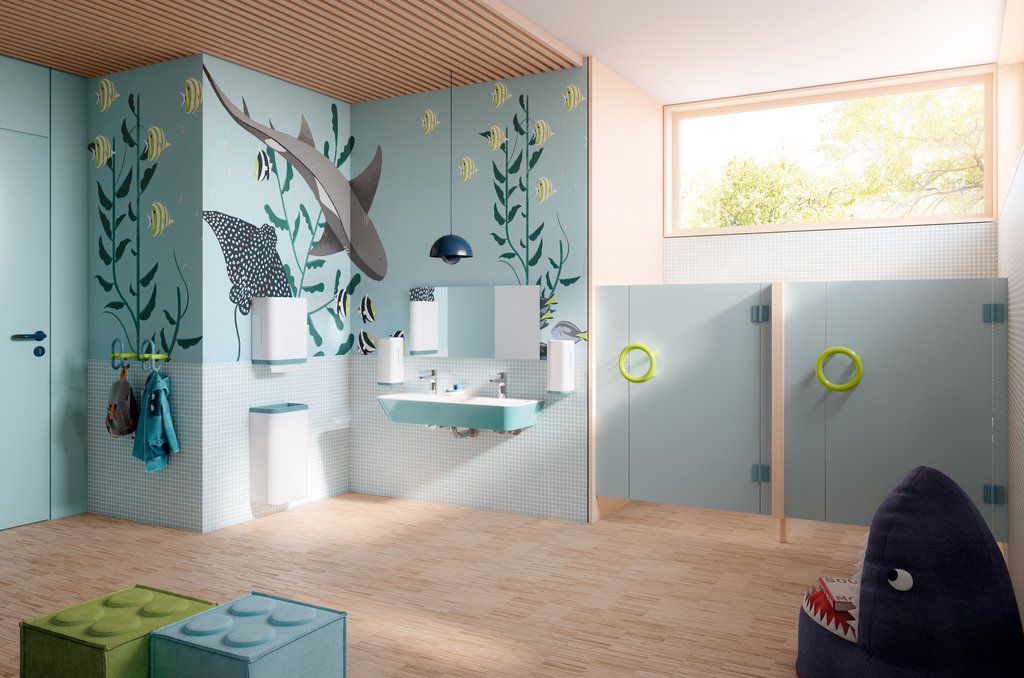 HEWI Serie 477/801 in drei neue Farbeditionen im Bereich Education