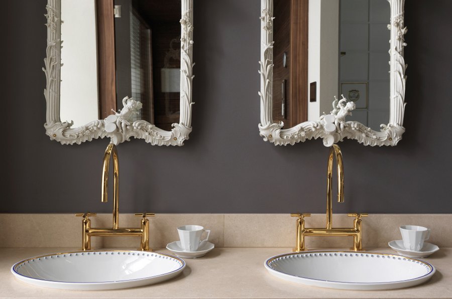 Badezimmerwelt Royal Bavaria im Langham Nymphenburg Residence in München Badezimmerwelt Royal Bavaria im Langham Nymphenburg Residence in München