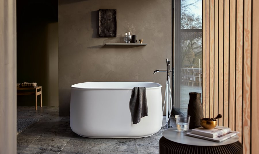 Quadratische Badewanne der Serie Zencha von Duravit