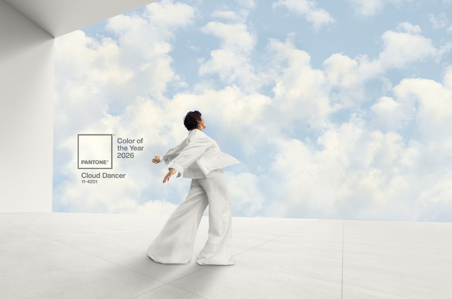 Pantone Farbe des Jahres 2026 Cloud Dancer