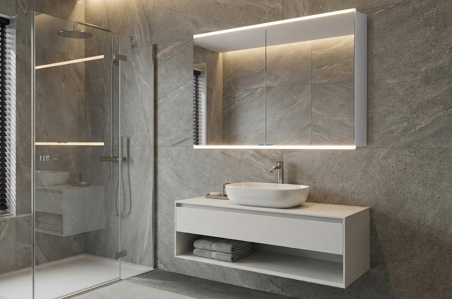 Spiegelschrank Emco 800 mit LED-Lichtleiste