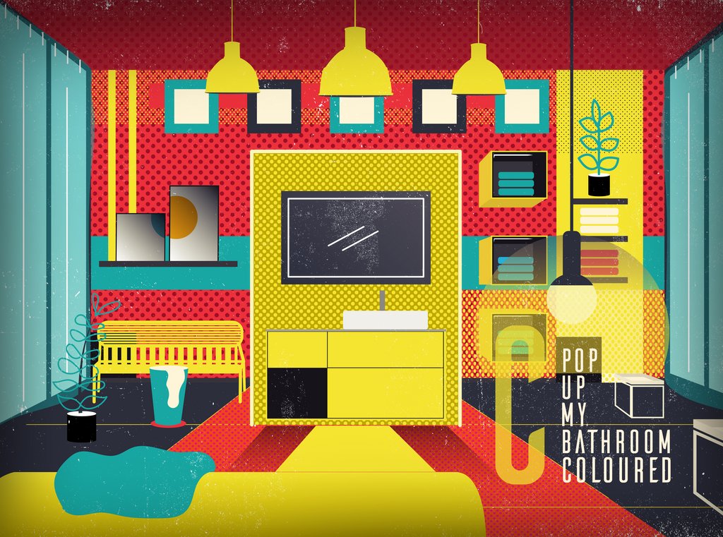 Ein buntes Bad für Freigeister Villeroy & Boch Squaro Edge