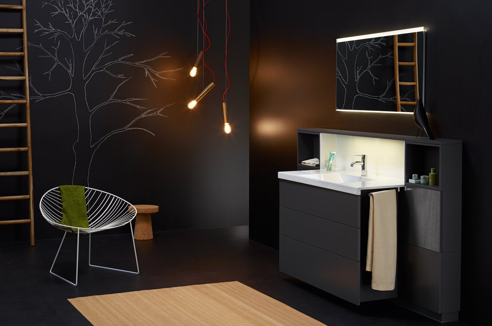 Optimales Licht im Badezimmer . Pop up my Bathroom