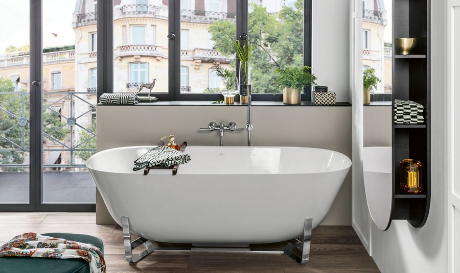 Freistehende Badewannen: Villeroy & Boch Antheus