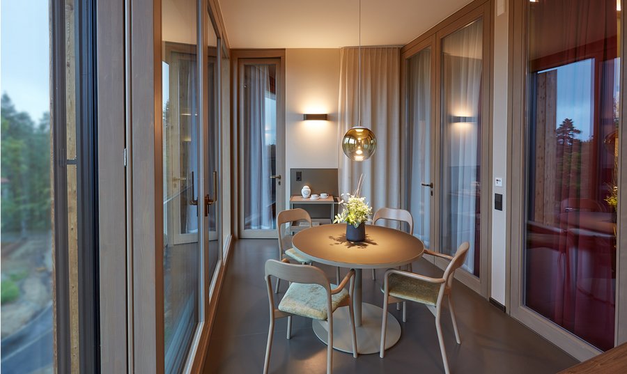 Patientenzimmer in der Waldklinik Eisenberg