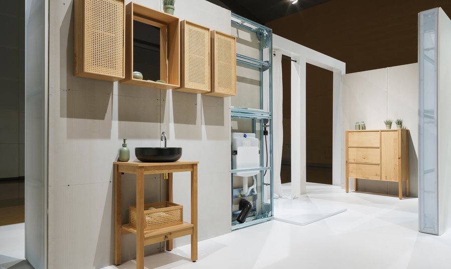 burgbad Möbelserie Max in der VDS-Ausstellung auf der ISH digital 2021