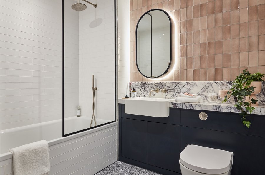 Badezimmer im The Modern im Londoner The Modern