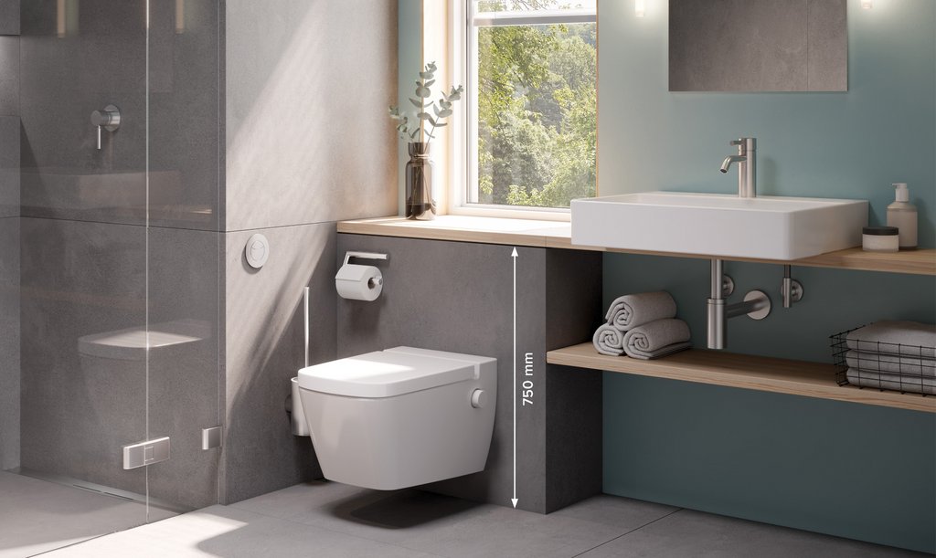 TECE WC-Modul TECEprofil 750 mm