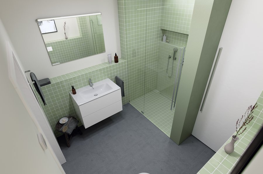 Musterbad von Viega mit Vorwandsystem Prevista Dry Plus