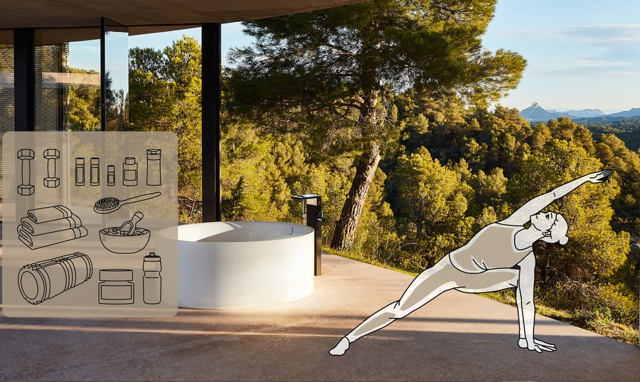 Die Badewanne im Gesundheitsbad