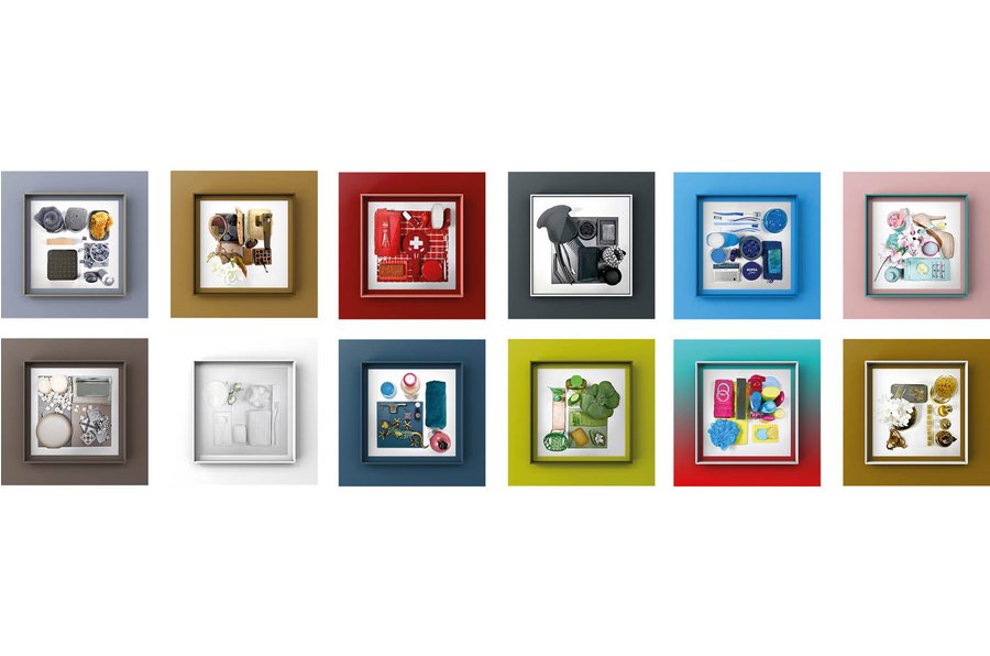 Moodboards zur Colour Selection Ausstellung von Pop up my Bathroom zur ISH 2019