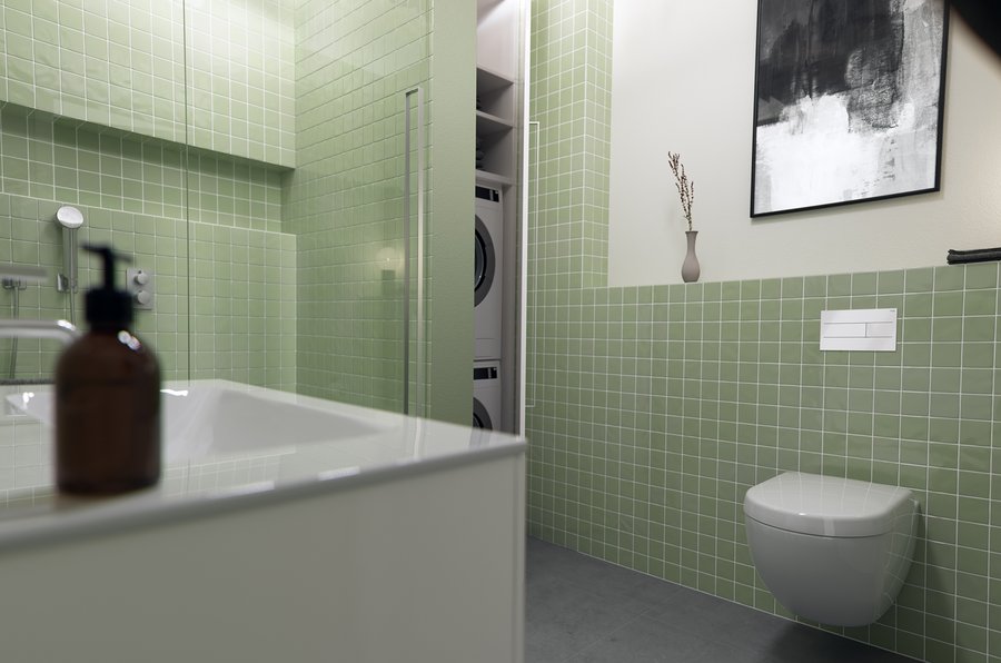 Musterbad von Viega mit Vorwandsystem Prevista Dry Plus