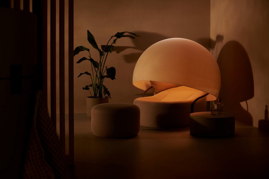 Wellnessbereich Sphere von Hansgrohes Green Vision Beyond Water