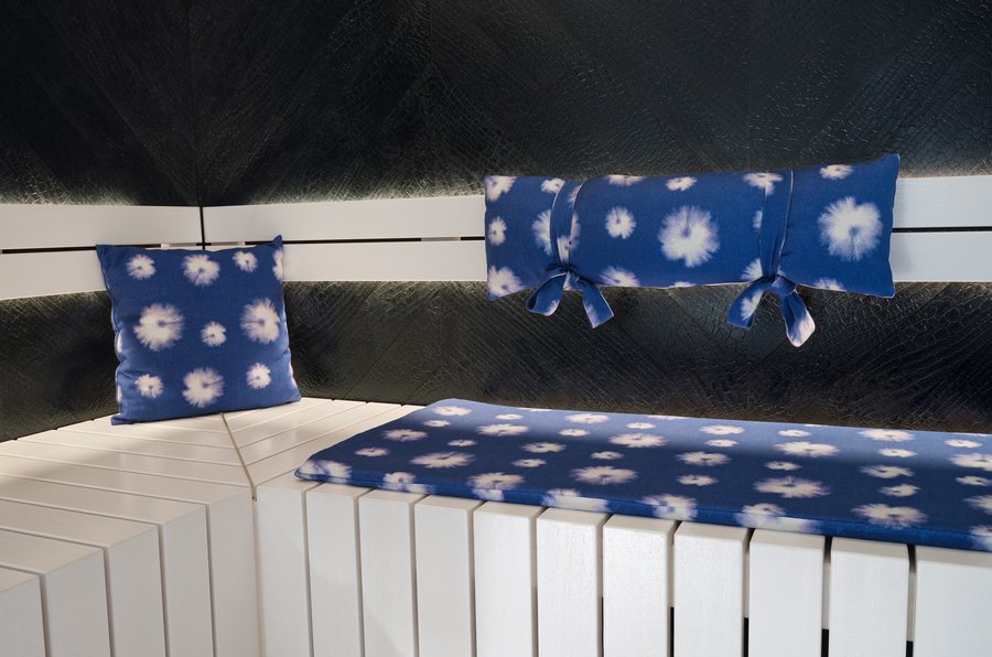 Accessoires der Sauna Gesa von Klafs im Japandi-Stil