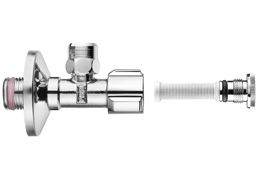 Schell Eckventil mit Regulierfunktion und Filter