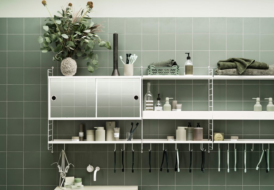 Stauraum im Badezimmer mit dem String System
