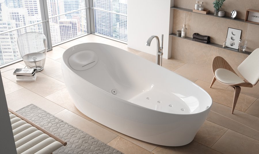 Massagedüsen der Floating Badewanne von Toto