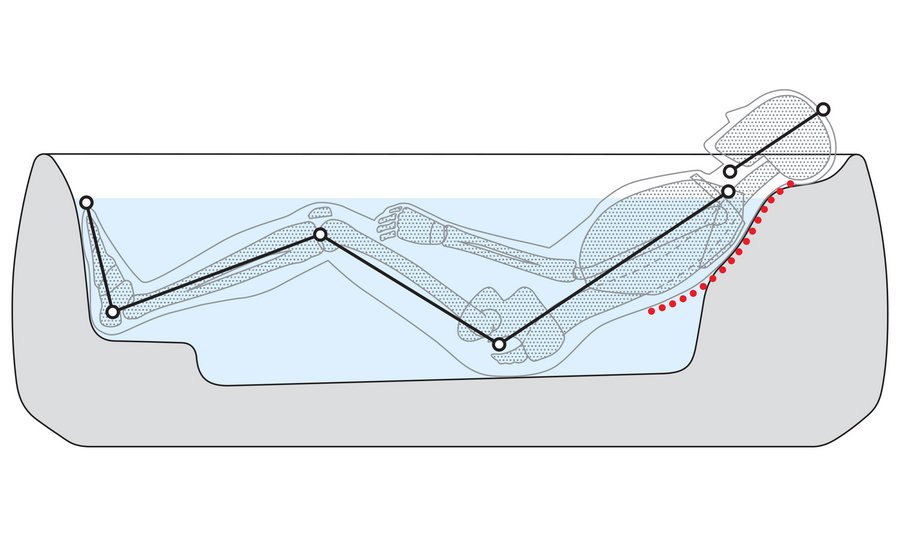 Floating Badewanne mit Recline-Kom­fort-Tech­no­lo­gie von Toto