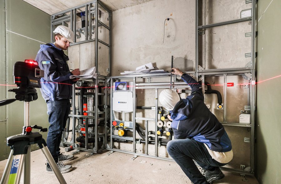 Geberit GIS IV Laservermessung Register