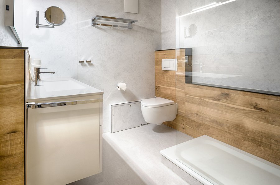Badezimmer im Feldberger Hof