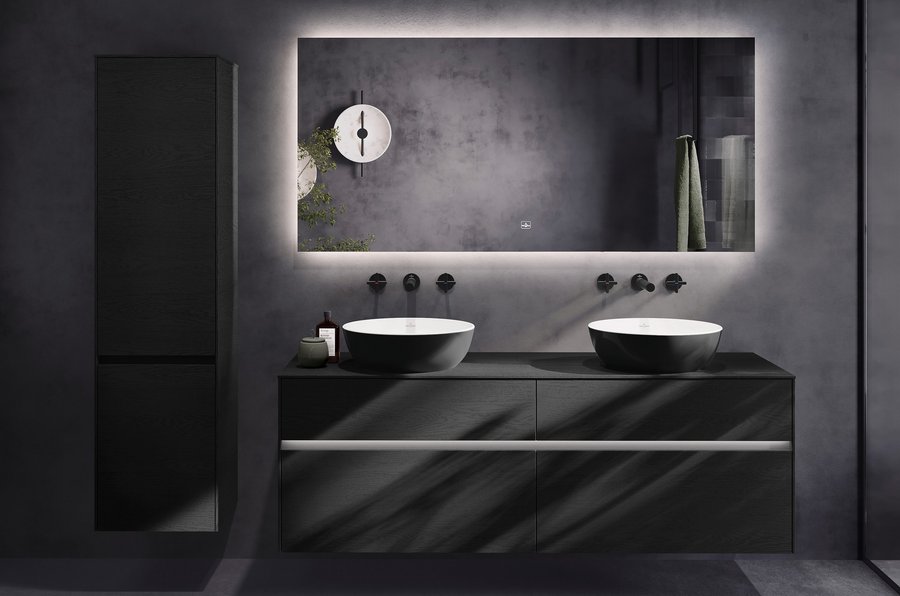 Oberflächen mit neuen, natürlichen Farben für Corallo und Subway 3.0 von Villeroy & Boch: hier Black Oak