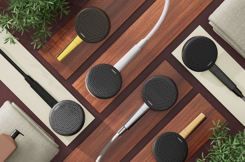 Verschiedene Varianten der Handbrause Raindance Alive von Hansgrohe 