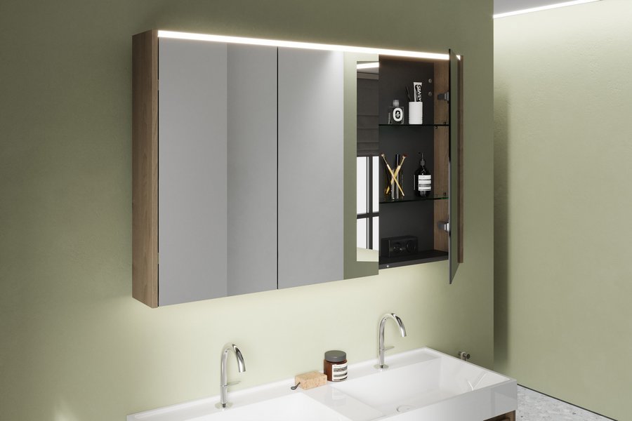 Spiegelschrank der Badmöbelserie Devio von burgbad