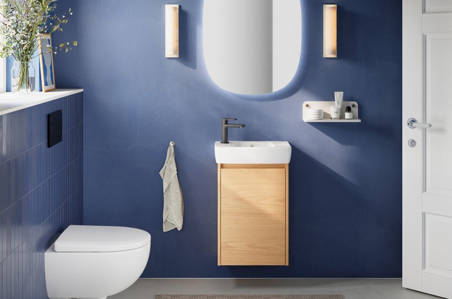 Badmöbel der Serie Renova Compact von Geberit