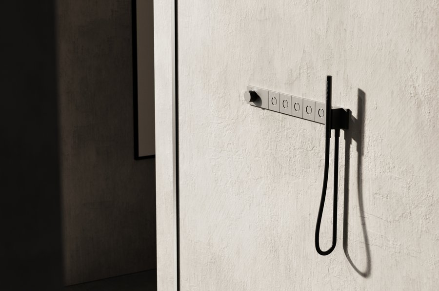 Unterputz-Thermostat Grohtherm Aqua Tiles mit Handbrause