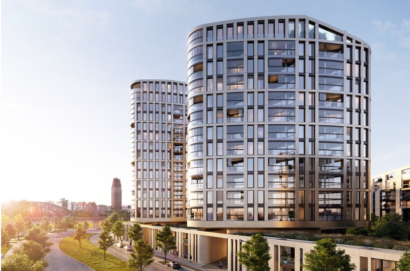 Wohntürme des HPQ Living in Frankfurt